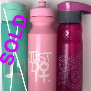 Add a water bottle as a free gift with purchase
